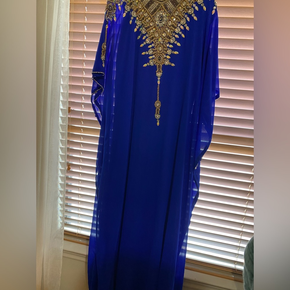 Dubai style beaded kaftan dress
